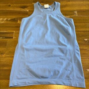 Athleta Girl Active Tank Top Athletic Shirt Girls Large 12 Gray Blue Stretch